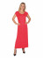 Dámské dlouhé šaty PARIS červené - PARIS 811 XL