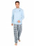 Pánské dlouhé pyžamo P LETADLO 014 - P LETADLO 014 XL