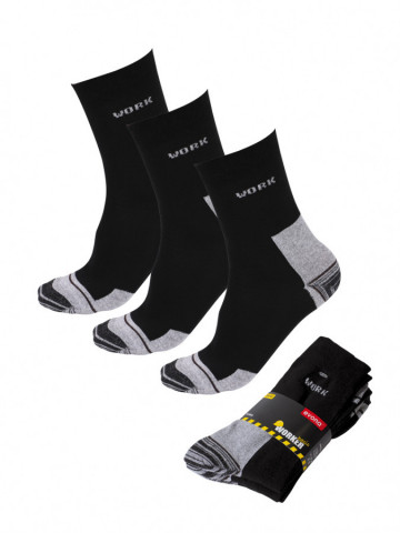 EVONA a.s. 3 PACK pánské pracovní ponožky WORK - PON WORK 3 BASS 39-42