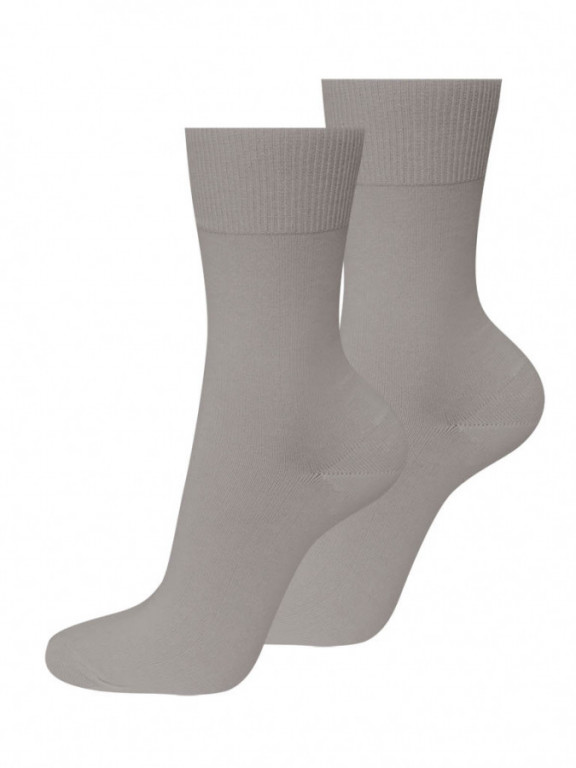 Ponožky BIO STŘÍBRO bez gumy světle šedé č.1