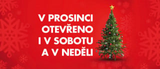 V prosinci máme otevřeno i v neděli.