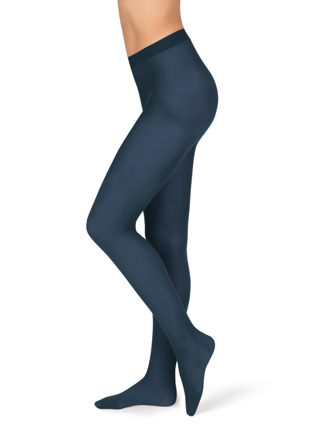 Levně Neprůhledné punčochové kalhoty MAGDA 5 tmavě modré - MAGDA 5 158-100