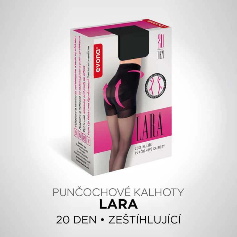 Zeštíhlující punčochové kalhoty LARA 999 černé č.3