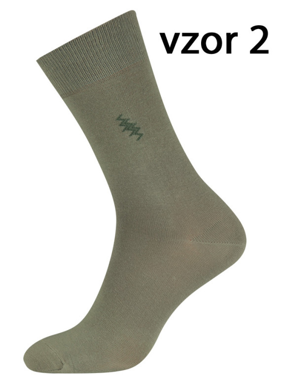 Pánské ponožky 5074 khaki vzor 2 č.1