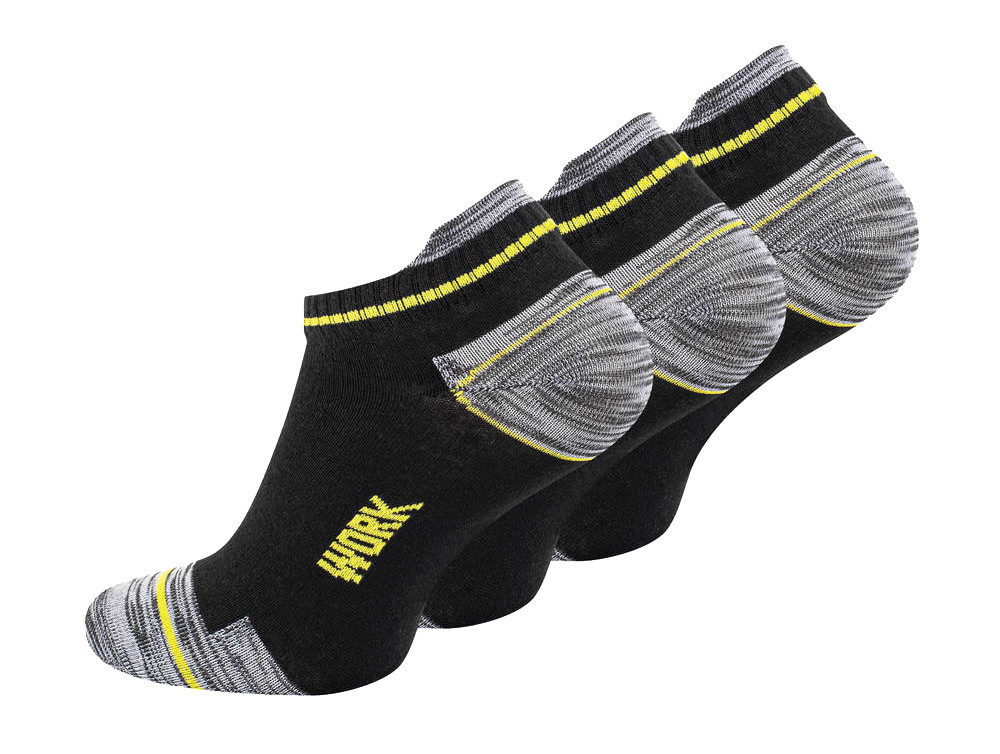 3 PACK pánské pracovní kotníkové ponožky č.1
