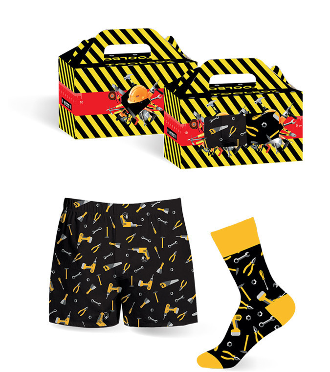 Pánský dárkový set WORKER - ponožky a trenky