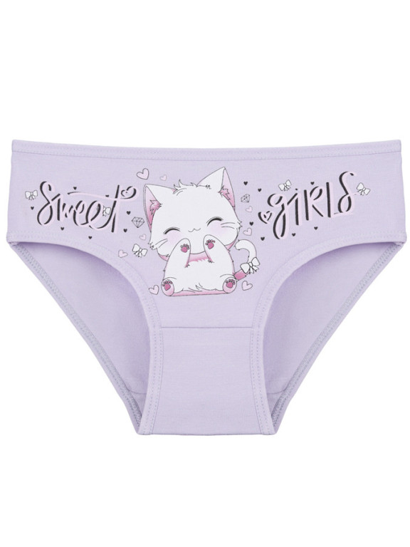 Dívčí kalhotky K840 KOTĚ FIALOVÁ č.1