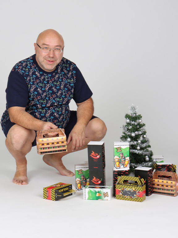 Pánský dárkový set PIVOBOX - trenky a ponožky č.2