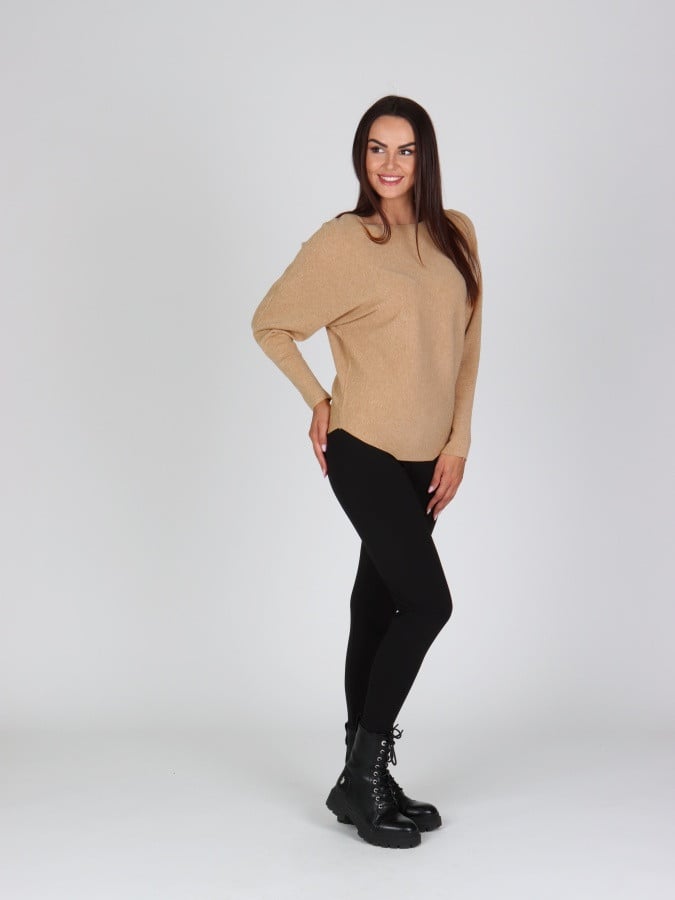 EVONA a.s. Dámský svetr MELANY béžový - MELANY BÉŽOVÁ UNI (obrázek 3)