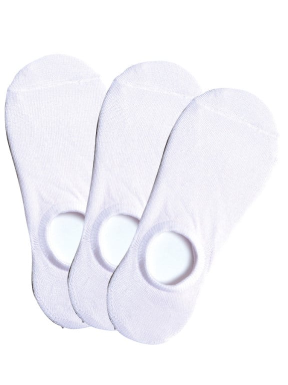 3 PACK nízkých ponožek BOTOŽKY NEW 3 bílé č.1