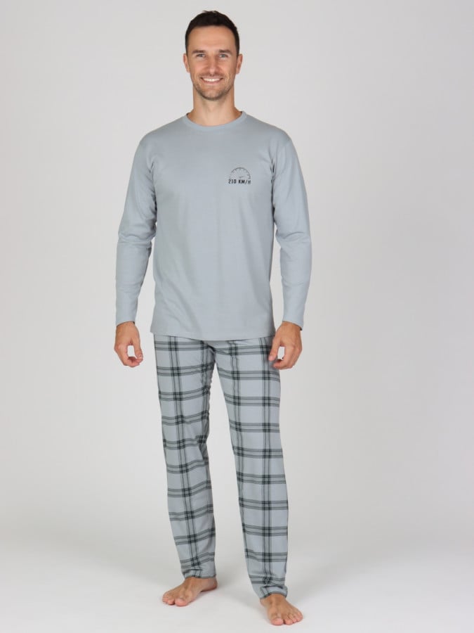 Pánské dlouhé pyžamo P VENDELIN - P VENDELIN 3XL