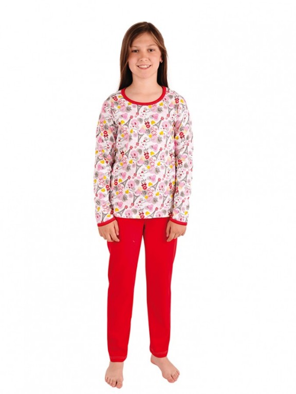 Dívčí pyžamo P 1413 eiffelovky č.1