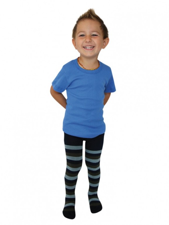 Dětské punčochové kalhoty DARA modré č.1