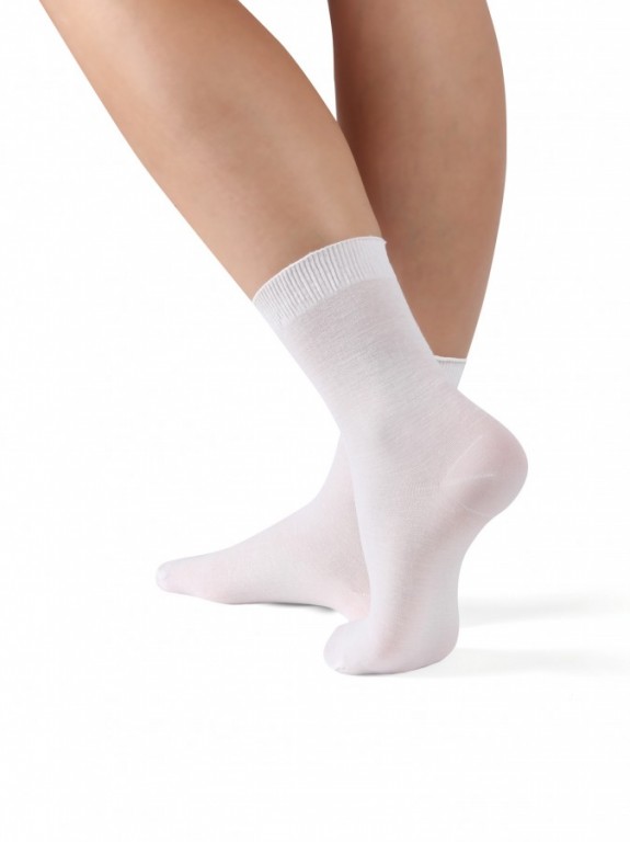 Dámské ponožky POHODA 111 bílé č.1