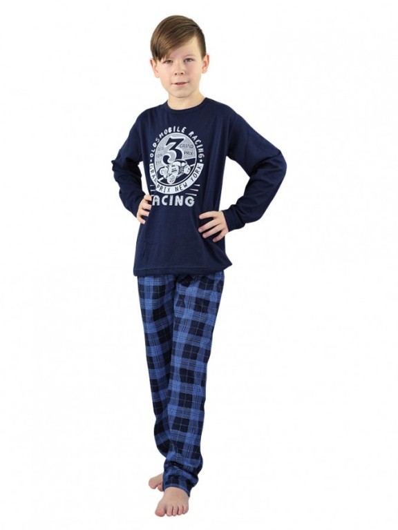 Chlapecké dlouhé pyžamo OLDSMOBILE modré č.1