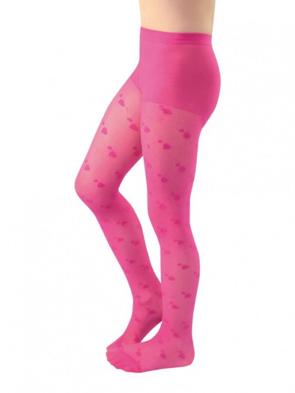 Dívčí punčochové kalhoty MIKI růžové č.1