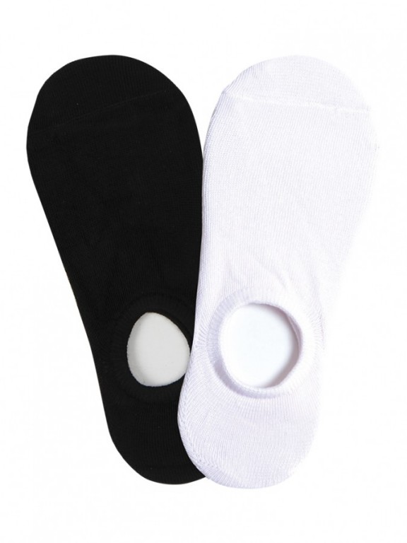2 PACK nízkých ponožek BOTOŽKY bílo černých č.1
