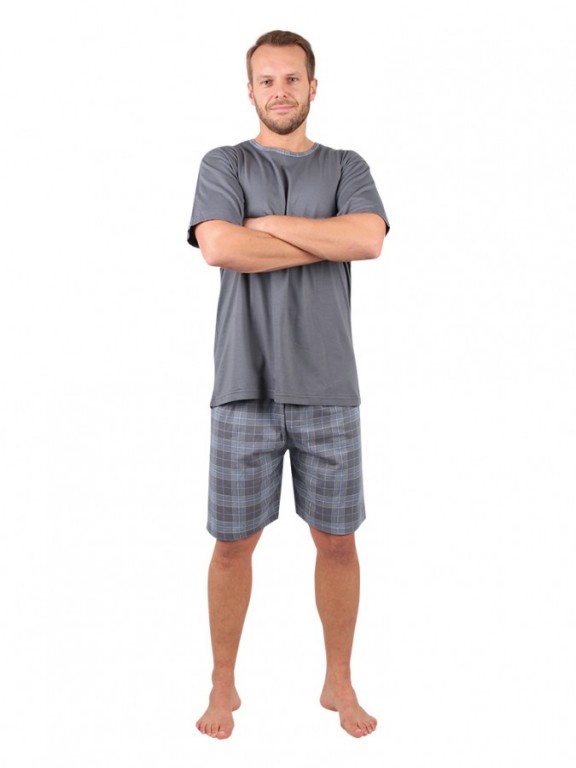 Pánské krátké pyžamo OTO šedé č.1
