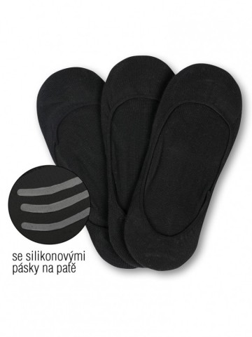 EVONA a.s. 3 PACK ponožek do balerín BALERÍNKY černé - BALERINKY BA 3 999 39-42