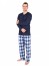 Pánské dlouhé pyžamo ALVA - P ALVA BASS XL
