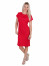 Dámské krátké šaty s vodou červené - SATY VODA 008 M